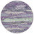 8' Purple And Lavender Round Abstract Washable Indoor Outdoor Area Rug Transitional Style - Purple, Lavender Color