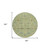 8' Mint Green Brown And Gray Round Floral Washable Indoor Outdoor Area Rug