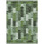 8' X 10' Olive Green And Fern Green Southwestern Washable Indoor Outdoor Area Rug