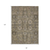 8' X 10' Brown Gray And Charcoal Oriental Washable Indoor Outdoor Area Rug