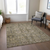 8' X 10' Brown Gray And Charcoal Oriental Washable Indoor Outdoor Area Rug