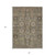 8' X 10' Brown Gray And Charcoal Oriental Washable Indoor Outdoor Area Rug