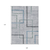 9' X 12' Gray Charcoal And Blue Geometric Washable Indoor Outdoor Area Rug