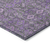 9' X 12' Purple And Green Floral Washable Indoor Outdoor Area Rug