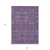 9' X 12' Purple And Green Floral Washable Indoor Outdoor Area Rug