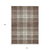 10' X 14' Brown Black And Ivory Plaid Washable Indoor Outdoor Area Rug
