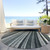 8' Black Gray And Ivory Round Striped Washable Indoor Outdoor Area Rug - Black, Gray, Ivory