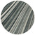 8' Black Gray And Ivory Round Striped Washable Indoor Outdoor Area Rug - Black, Gray, Ivory