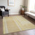 9' X 12' Beige Abstract Washable Indoor Outdoor Area Rug