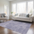 9' X 12' Purple Washable Indoor Outdoor Area Rug