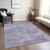9' X 12' Purple Washable Indoor Outdoor Area Rug