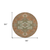 8' Rust Green And Brown Round Oriental Washable Indoor Outdoor Area Rug
