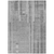 10' X 14' Gray And Silver Striped Washable Indoor Outdoor Area Rug