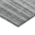 10' X 14' Gray And Silver Striped Washable Indoor Outdoor Area Rug - Gray, Silver