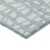 8' X 10' Sky Blue And Ivory Abstract Washable Indoor Outdoor Area Rug