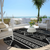 8' Black And Ivory Round Southwestern Washable Indoor Outdoor Area Rug