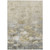 9' X 12' Beige Taupe And Wheat Floral Washable Indoor Outdoor Area Rug