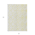 10' X 14' Yellow And Ivory Geometric Washable Indoor Outdoor Area Rug
