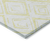 10' X 14' Yellow And Ivory Geometric Washable Indoor Outdoor Area Rug