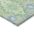 8' X 10' Mint Green Blue And Ivory Oriental Washable Indoor Outdoor Area Rug