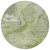 8' Green Blue And Gray Round Abstract Washable Indoor Outdoor Area Rug