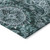9' X 12' Teal Blue And Dark Green Floral Medallion Washable Indoor Outdoor Area Rug