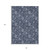8' X 10' Denim Blue And Navy Blue Floral Washable Indoor Outdoor Area Rug