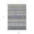 9' X 12' Taupe Navy Blue And Denim Blue Southwestern Washable Indoor Outdoor Area Rug