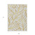 9' X 12' Gold And Beige Floral Washable Indoor Outdoor Area Rug