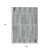 9' X 12' Teal Blue And Brown Striped Washable Indoor Outdoor Area Rug - Teal Blue, Brown