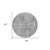 8' Silver And Gray Round Geometric Washable Indoor Outdoor Area Rug