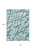 8' X 10' Teal Blue And Ivory Abstract Washable Indoor Outdoor Area Rug - Teal Blue, Ivory