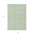 8' X 10' Mint Green And Ivory Geometric Washable Indoor Outdoor Area Rug Transitional Style - Mint Green, Ivory Color