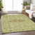 8' X 10' Sage Medallion Washable Indoor Outdoor Area Rug