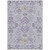 9' X 12' Lavender Purple And Gray Floral Washable Indoor Outdoor Area Rug - Lavender, Purple, Gray