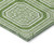 10' X 14' Green And Ivory Geometric Washable Indoor Outdoor Area Rug - 880016568783