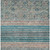10' X 14' Teal Blue Salmon And Beige Medallion Washable Indoor Outdoor Area Rug