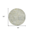 8' Sage Charcoal And Ivory Round Abstract Washable Indoor Outdoor Area Rug