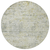 8' Sage Charcoal And Ivory Round Abstract Washable Indoor Outdoor Area Rug