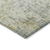 8' Sage Charcoal And Ivory Round Abstract Washable Indoor Outdoor Area Rug