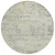 8' Sage Charcoal And Ivory Round Abstract Washable Indoor Outdoor Area Rug