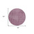 8' Eggplant And Ivory Round Geometric Washable Indoor Outdoor Area Rug - Eggplant, Ivory