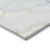 8' Round Beige and Blue Round Abstract Washable Non Skid Indoor Outdoor Area Rug