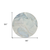 8' Round Beige and Blue Round Abstract Washable Non Skid Indoor Outdoor Area Rug