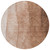 8' Brown Beige And Chocolate Round Ombre Washable Indoor Outdoor Area Rug