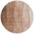 8' Brown Beige And Chocolate Round Ombre Washable Indoor Outdoor Area Rug