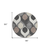 8' Gray Beige And Taupe Round Ogee Washable Indoor Outdoor Area Rug