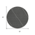 8' Black And Ivory Round Geometric Washable Indoor Outdoor Area Rug