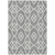 8' X 10' Gray And Ivory Trellis Washable Indoor Outdoor Area Rug