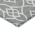 8' X 10' Gray And Ivory Trellis Washable Indoor Outdoor Area Rug
